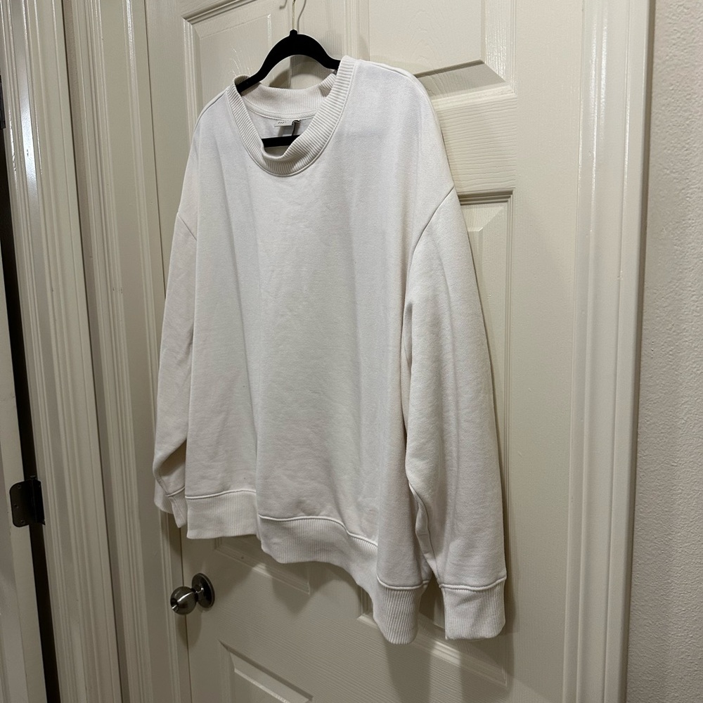 A new day crewneck cream colored sweatshirt size 3X - Picture 2 of 4
